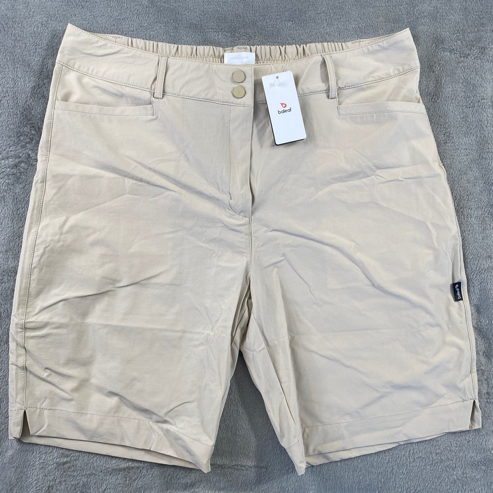 Baleaf Hiking Shorts Womens XL Beige Khaki Golf Outdoor Stretch Gorpcore Summer